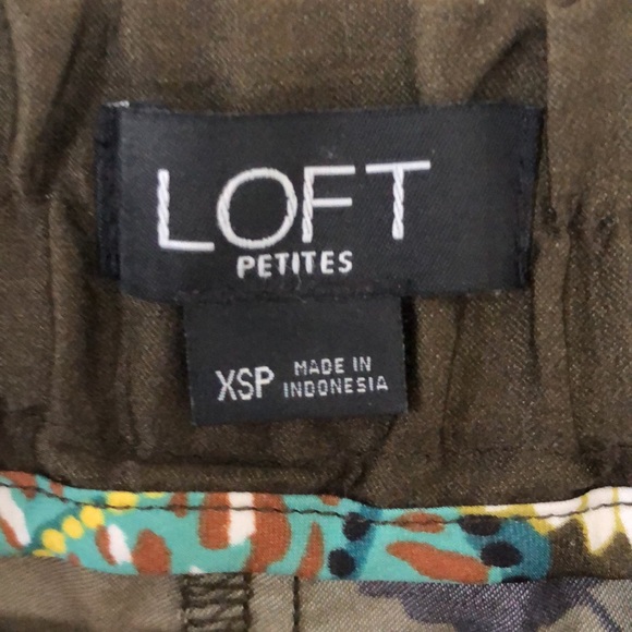 Loft floral wide leg crop pants - Picture 5 of 8